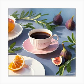 Still Life With Coffee (1) Canvas Print