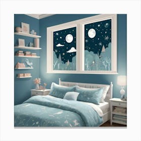 Default Sleep Tight Bedroom Art Print 3 Canvas Print