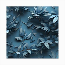 3d Floral Wallpaper Canvas Print