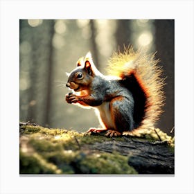 Squirrel In The Forest 191 Canvas Print