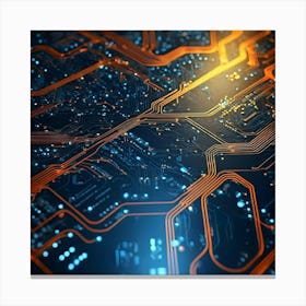 Circuit Board 21 Canvas Print