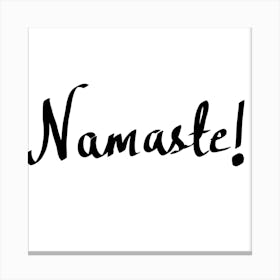 Namaste Canvas Print