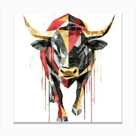 Bull.Generated AI. Wall Art Print Leinwandbild