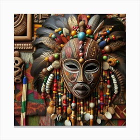 African Masks Canvas Print