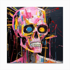 Skull With Spikes Canvas Print