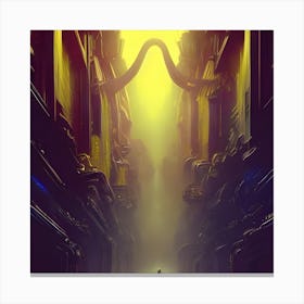 Futuristic City Canvas Print