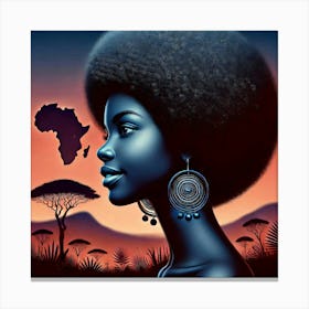 African Woman 1 Canvas Print