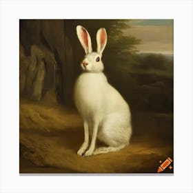 White Rabbit Canvas Print