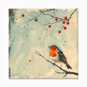 Birds. The Poem Of The Fluttering Seasons [鳥たち: 羽ばたく季節の詩] (IV) Canvas Print