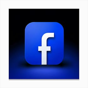 Facebook Social Media Networking Communication Connection Online Platform Internet Technolo (1) Canvas Print