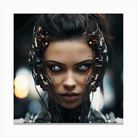 Futuristic Woman 4 Canvas Print