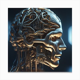 Robot Head 47 Canvas Print