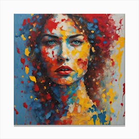 Colorful Woman Canvas Print