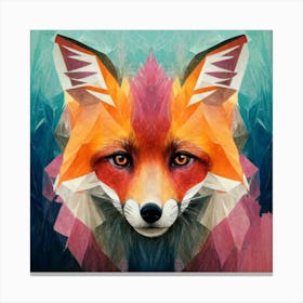 Abstract Fox Canvas Print