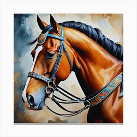 Horse Painting Canvas Print