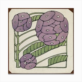 Purple Stylized (1915), Hannah Borger Overbeck Canvas Print