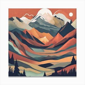 Mountain Landscape Canvas Print