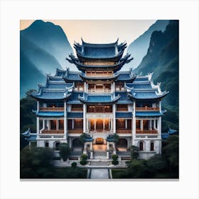 Chinese Temple Canvas Print