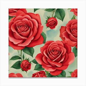 Red Roses 4 Canvas Print