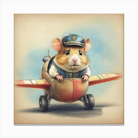 Rat Pilot Canvas Print