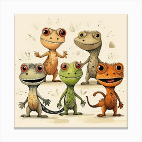 Little Lizards Stampe su tela