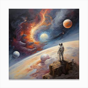 Space Man Canvas Print