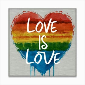 Love Is Love Art Print Painting Poster 1 Canvas Print