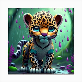 Jaguar Cub 2 Canvas Print