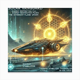 A Futuristic Sci Fi Depiction Of The Solar Vanguar Canvas Print