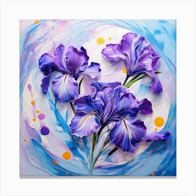 Purple Irises 7 Canvas Print