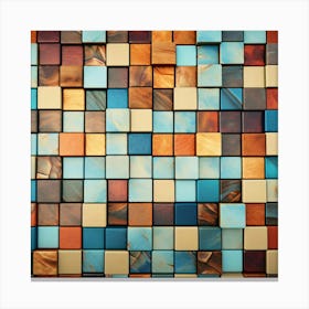 Abstract Tile Wall Background Canvas Print