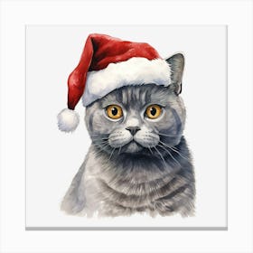 Santa Cat 44 Canvas Print