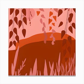 Crimson Nature (1) Canvas Print