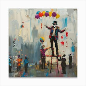 Street Magician Canvas Print