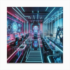 Futuristic Room Canvas Print