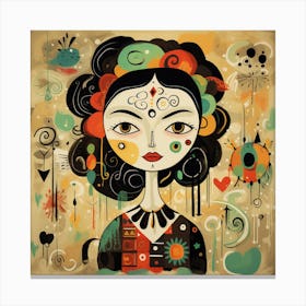 Mexican Girl Canvas Print