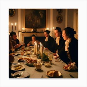 Dinner Party 1 Canvas Print