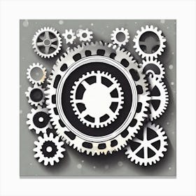 Cogs And Gears 6 Canvas Print