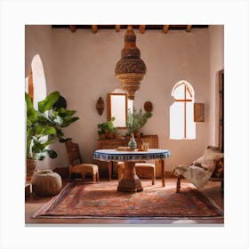 Moroccan Living Room Canvas Print