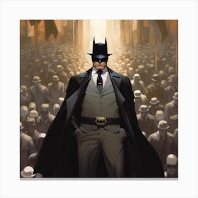Richardvachtenberg Batman His Voice Loaded Up With Relentless D 66b1bb58 D5cc 4834 9c86 F91b1cc7c7b8 Canvas Print