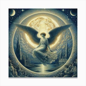 Angel Of The Moon 1 Canvas Print