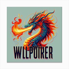 Dragon Wilpoker Canvas Print