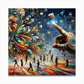 Interactive Digital Piece (1) Canvas Print