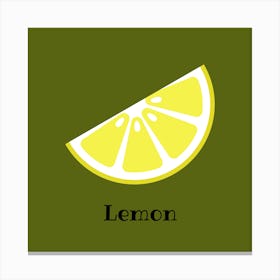 Slice of Lemon Canvas Print