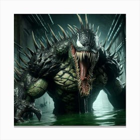 Croc venom Canvas Print