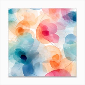 Watercolor Flowers Canvas Print