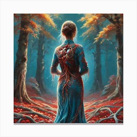 Woman In The Woods 9 Canvas Print