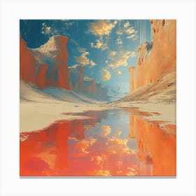 Abstract Desert Landscape Canvas Print