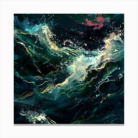 Abstract Ocean Painting Canvas Print