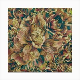 Flowers On A Page 1 Canvas Print